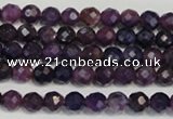 CKU20 15.5 inches 4mm faceted round purple kunzite beads wholesale