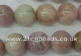 CKU207 15.5 inches 14mm round pink kunzite beads wholesale