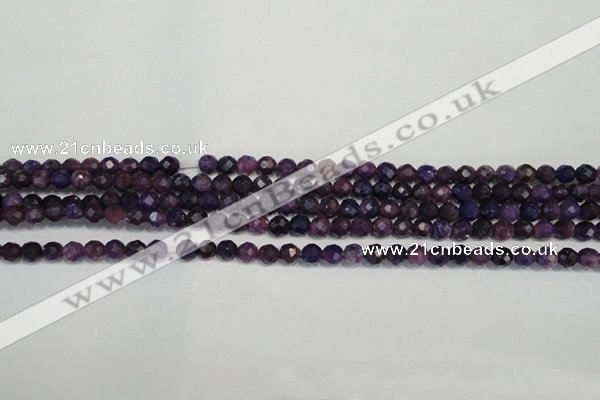 CKU21 15.5 inches 6mm faceted round purple kunzite beads wholesale