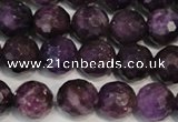 CKU24 15.5 inches 12mm faceted round purple kunzite beads wholesale