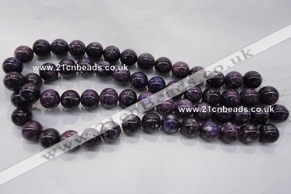 CKU30 15.5 inches 14mm round purple kunzite beads wholesale