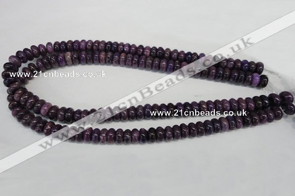 CKU32 15.5 inches 6*10mm rondelle purple kunzite beads wholesale