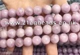 CKU323 15.5 inches 12mm round natural pink kunzite beads