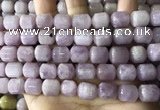 CKU333 15.5 inches 10*12mm tube kunzite gemstone beads