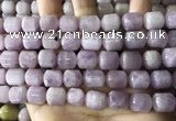 CKU333 15.5 inches 10*12mm tube kunzite gemstone beads