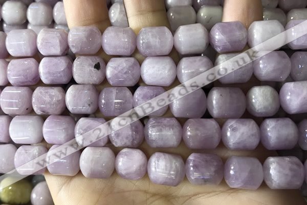 CKU333 15.5 inches 10*12mm tube kunzite gemstone beads