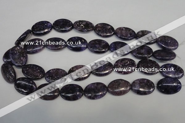 CKU42 15.5 inches 18*25mm oval purple kunzite beads wholesale