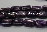 CKU44 15.5 inches 8*12mm rectangle purple kunzite beads wholesale