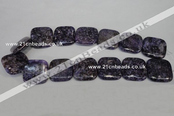 CKU50 15.5 inches 30*30mm square purple kunzite beads wholesale