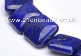 CLA01 15.5 inch 18*18mm square deep blue dyed lapis lazuli beads