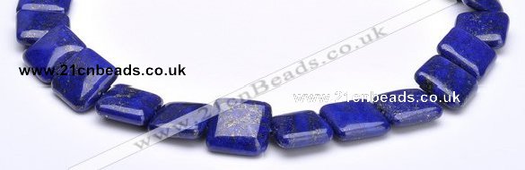 CLA01 15.5 inch 18*18mm square deep blue dyed lapis lazuli beads