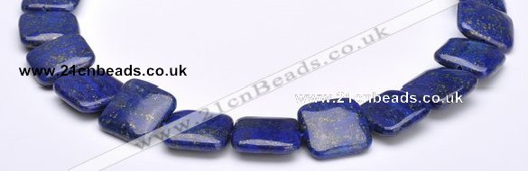 CLA02 Square 20*20mm deep blue dyed lapis lazuli gemstone beads