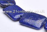 CLA03 Deep blue rectangle 18*25mm dyed lapis lazuli beads