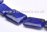 CLA04 15*20mm rectangle deep blue dyed lapis lazuli stone beads