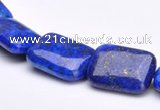 CLA06 Blue 13*18mm rectangle dyed lapis lazuli gemstone beads