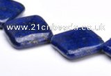 CLA07 24*24mm rhombic deep blue dyed lapis lazuli gemstone beads