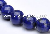 CLA08 4mm round deep blue dyed lapis lazuli beads wholesale