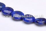 CLA17 10mm flat round deep blue dyed lapis lazuli gemstone beads