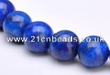 CLA22 round 6mm blue lapis lazuli gemstone beads wholesale