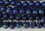 CLA401 15.5 inches 6mm round synthetic lapis lazuli beads