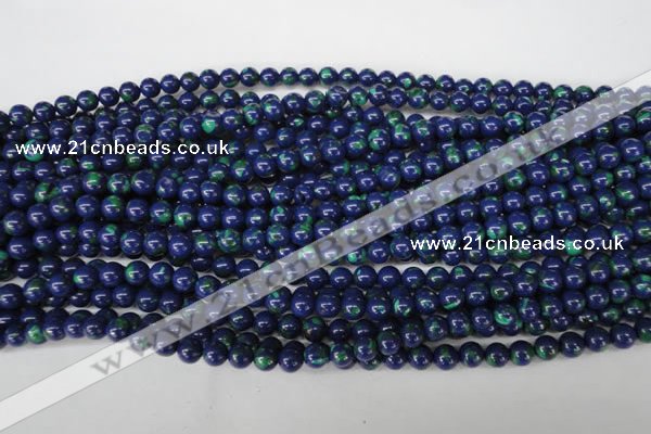 CLA401 15.5 inches 6mm round synthetic lapis lazuli beads