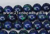 CLA403 15.5 inches 10mm round synthetic lapis lazuli beads