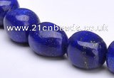 CLA42 10*10*15mm egg-shaped deep blue dyed lapis lazuli beads