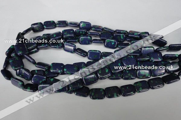 CLA428 15.5 inches 12*16mm rectangle synthetic lapis lazuli beads