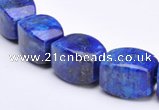 CLA43 9*9*18mm barrel deep blue dyed lapis lazuli beads