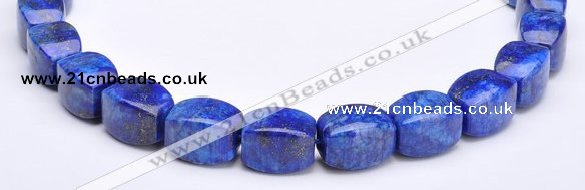 CLA43 9*9*18mm barrel deep blue dyed lapis lazuli beads