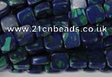 CLA447 15.5 inches 8*8mm square synthetic lapis lazuli beads