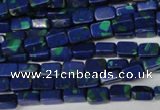 CLA451 15.5 inches 4*6mm rectangle synthetic lapis lazuli beads