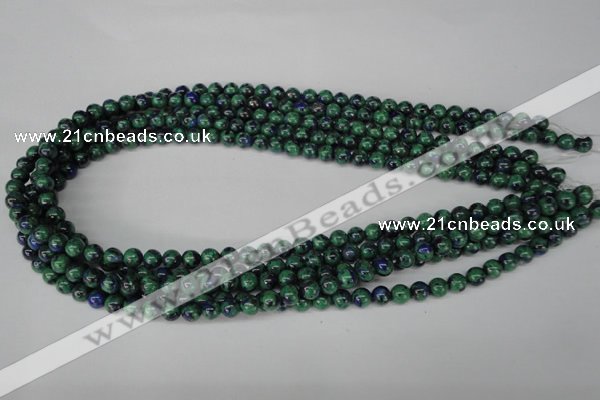 CLA479 15.5 inches 6mm round synthetic lapis lazuli beads