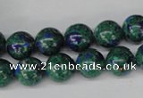 CLA481 15.5 inches 10mm round synthetic lapis lazuli beads