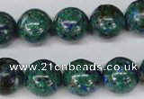 CLA483 15.5 inches 14mm round synthetic lapis lazuli beads