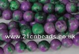 CLA490 15.5 inches 8mm round synthetic lapis lazuli beads