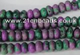 CLA498 15.5 inches 5*8mm rondelle synthetic lapis lazuli beads