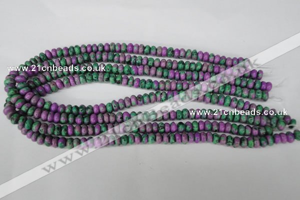 CLA498 15.5 inches 5*8mm rondelle synthetic lapis lazuli beads