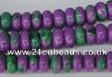 CLA499 15.5 inches 5*10mm rondelle synthetic lapis lazuli beads