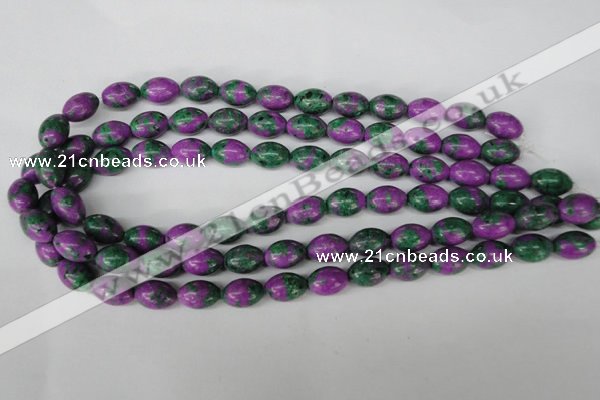 CLA503 15.5 inches 10*14mm rice synthetic lapis lazuli beads