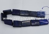 CLA55 15.5 inches 25*35mm rectangle Dyed lapis lazuli gemstone beads