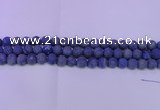 CLA60 15.5 inches 4mm round matte lapis lazuli beads
