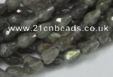 CLB08 16 inches 6*8mm faceted teardrop labradorite beads wholesale