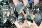 CLB1004 15.5 inches 18*35mm - 25*45mm marquise labradorite beads