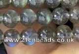 CLB1015 15.5 inches 5mm round labradorite gemstone beads