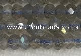 CLB1020 15.5 inches 2*4mm faceted rondelle labradorite gemstone beads