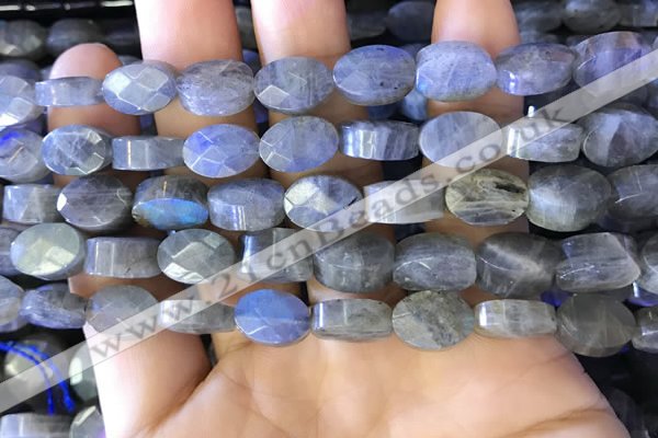 CLB1026 15.5 inches 8*12mm faceted oval labradorite gemstone beads