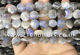 CLB1039 15.5 inches 12mm faceted coin labradorite beads wholesale