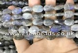 CLB1042 15.5 inches 10*14mm faceted oval labradorite beads wholesale