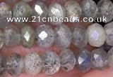 CLB1050 15.5 inches 3*4mm faceted rondelle labradorite beads wholesale